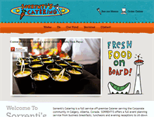 Tablet Screenshot of cateringinthecity.com